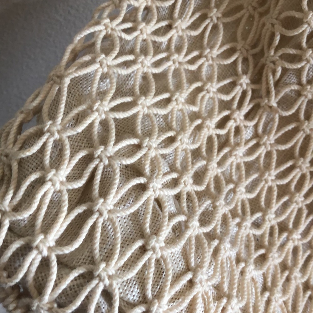 Vintage macrame handbag - Picture 4 of 17